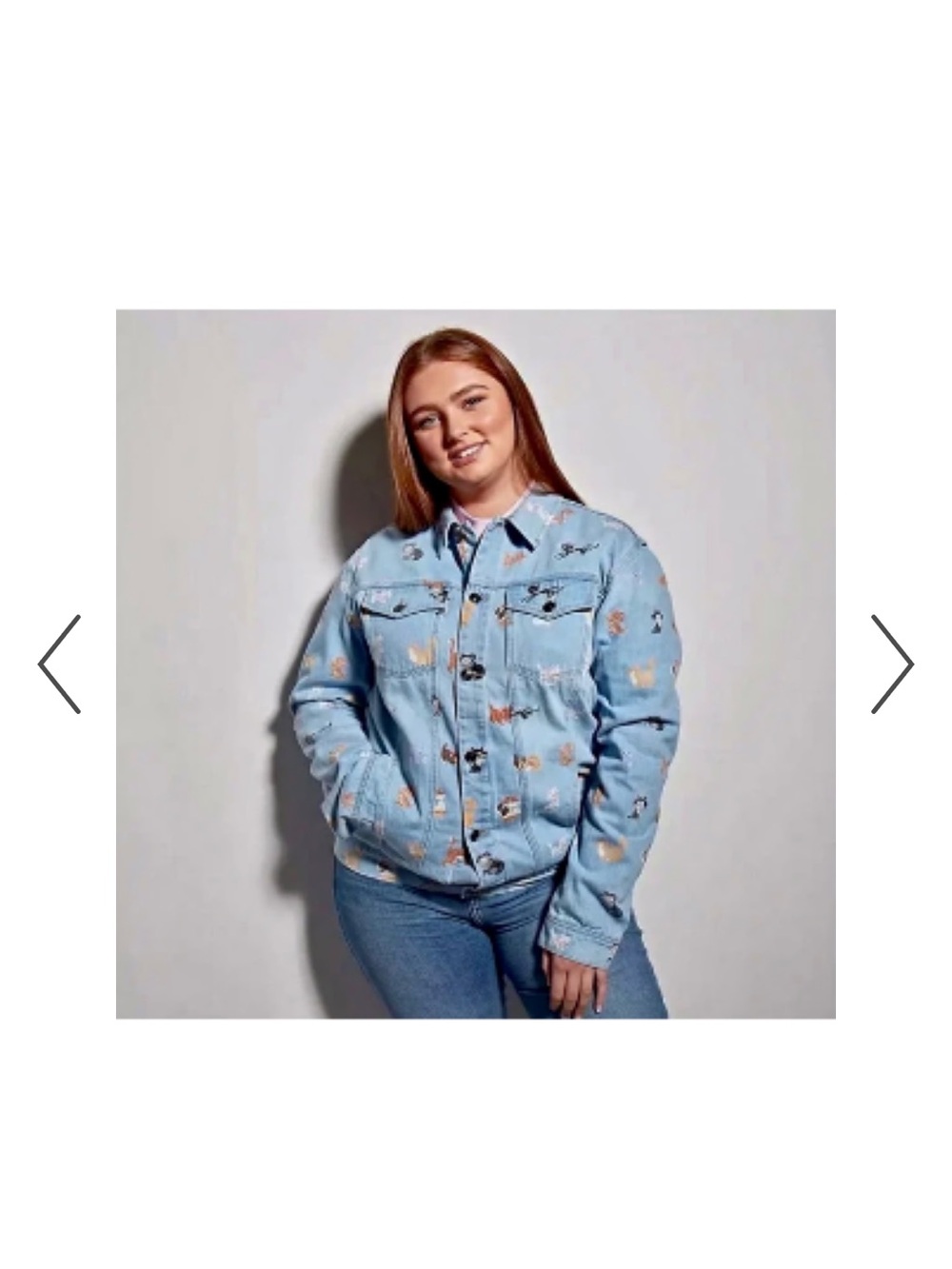 Disney cat lover denim jacket